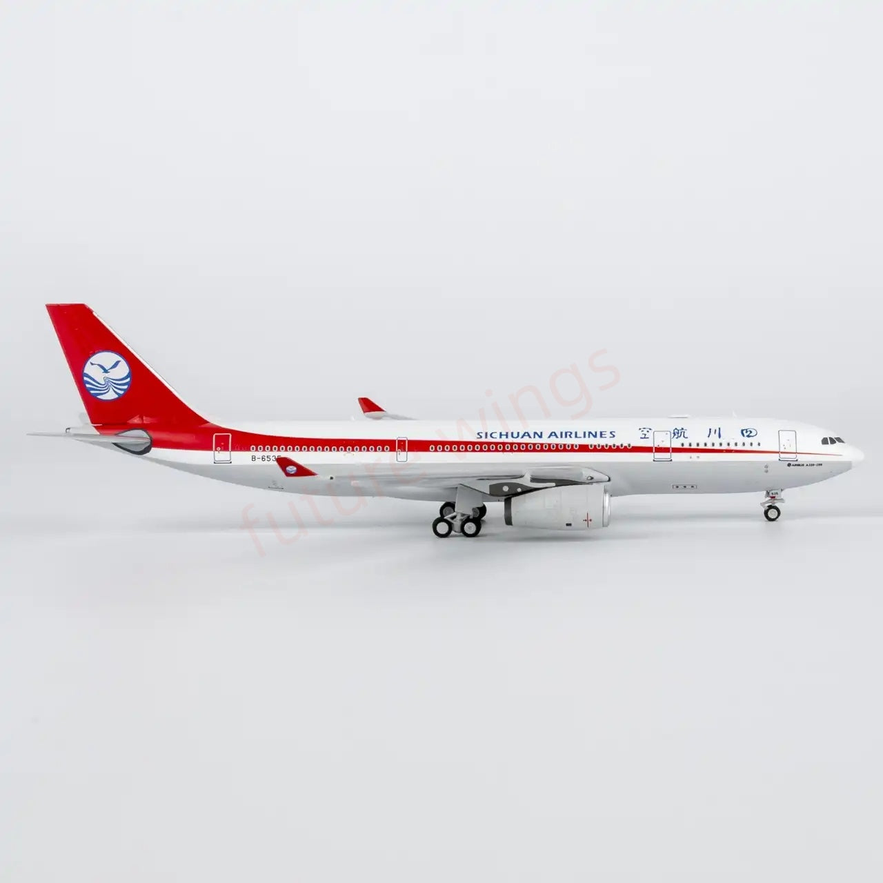 1:400 NG Models NG61103 Sichuan Airlines Airbus A330-200 B-6535 Aircraft Model+Free Tractor