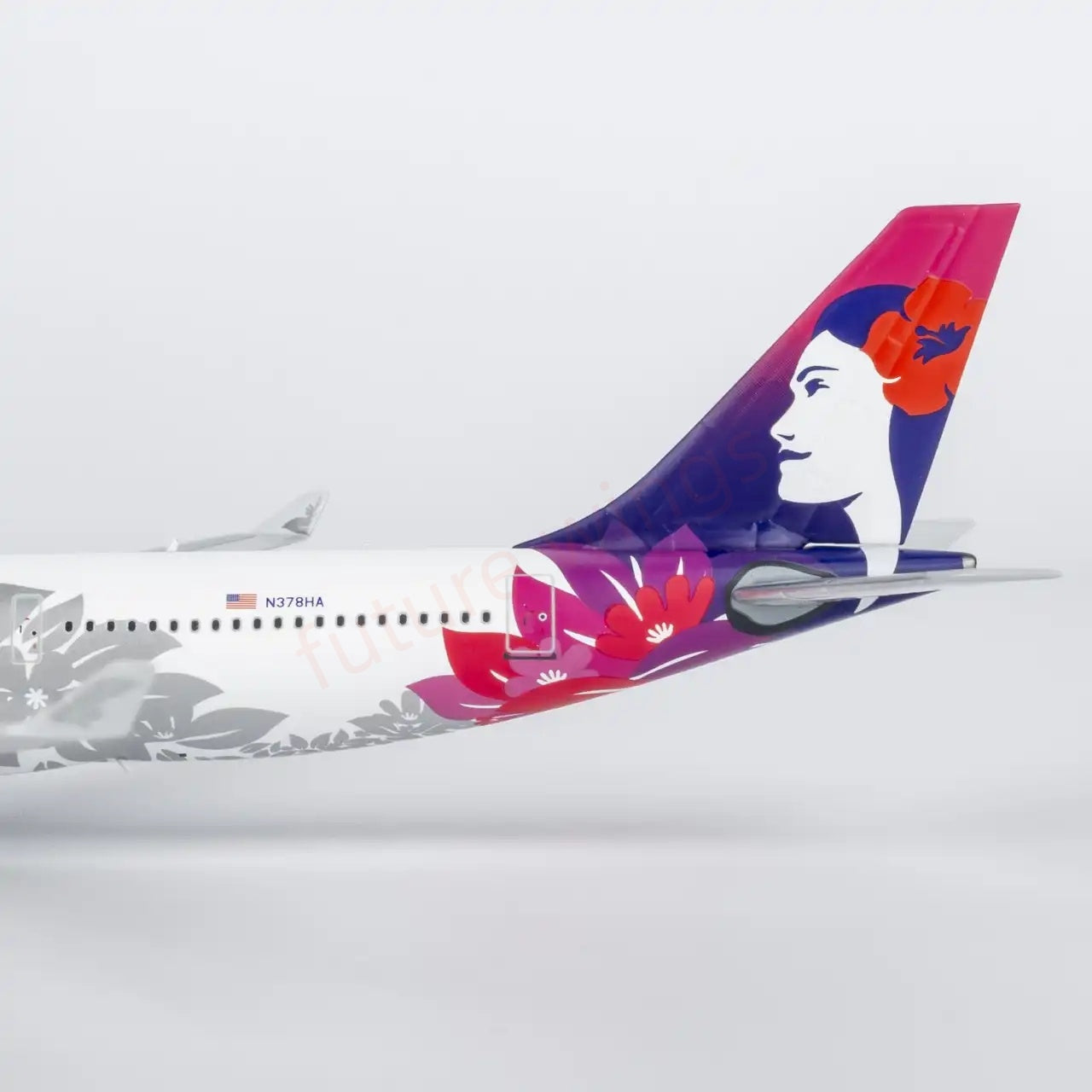 1:400 NG Models NG61105 Hawaiian Airlines Airbus A330-200 N378HA Lilo & Stitch Aircraft Model+Free Tractor