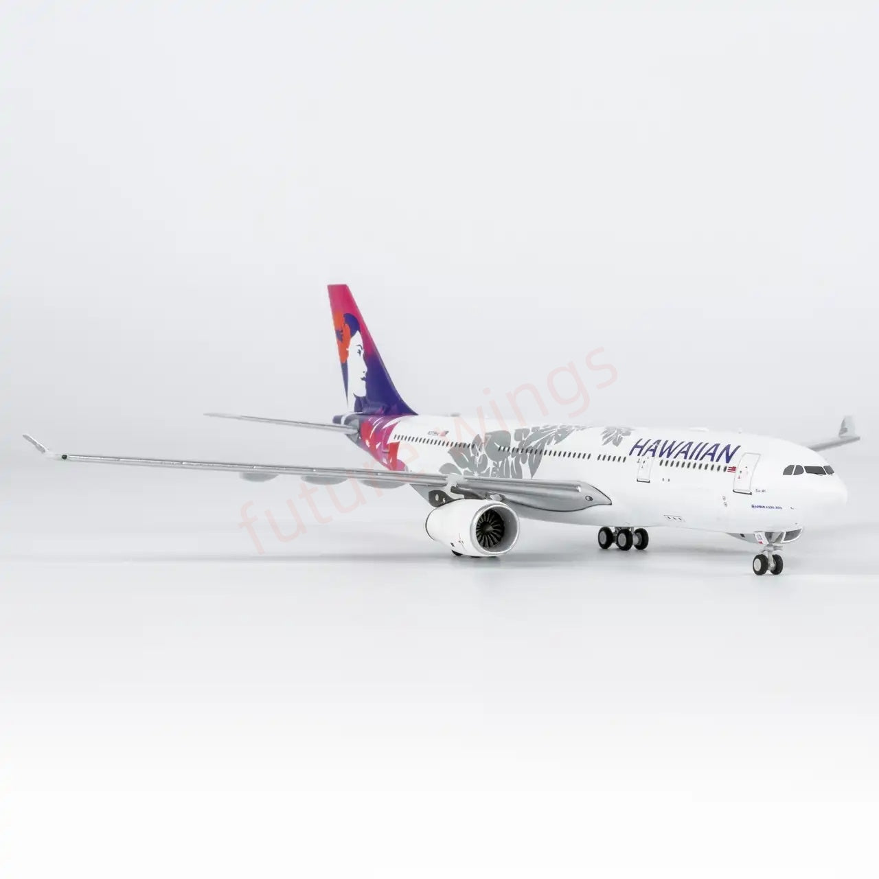1:400 NG Models NG61106 Hawaiian Airlines Airbus A330-200 N379HA Aircraft Model+Free Tractor