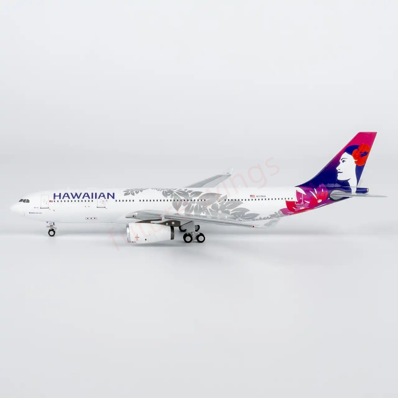 1:400 NG Models NG61106 Hawaiian Airlines Airbus A330-200 N379HA Aircraft Model+Free Tractor