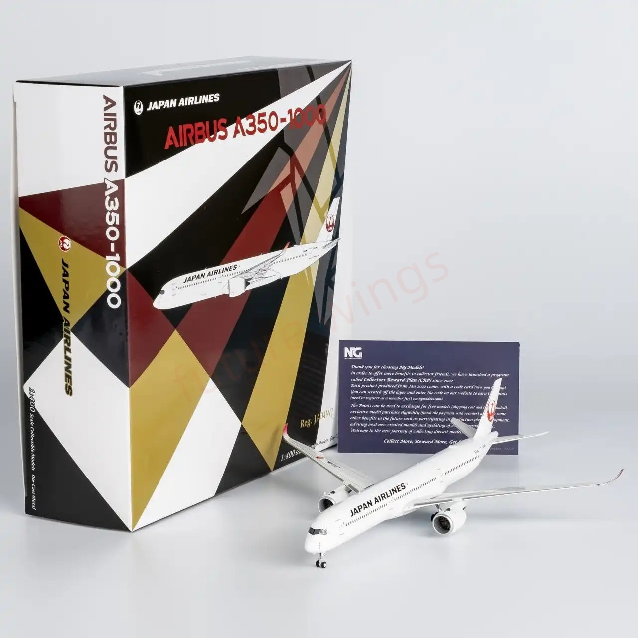 1:400 NG Models NG57016 Japan Airlines JAL A350-1000 JA04WJ Aircraft Model+Free Tractor