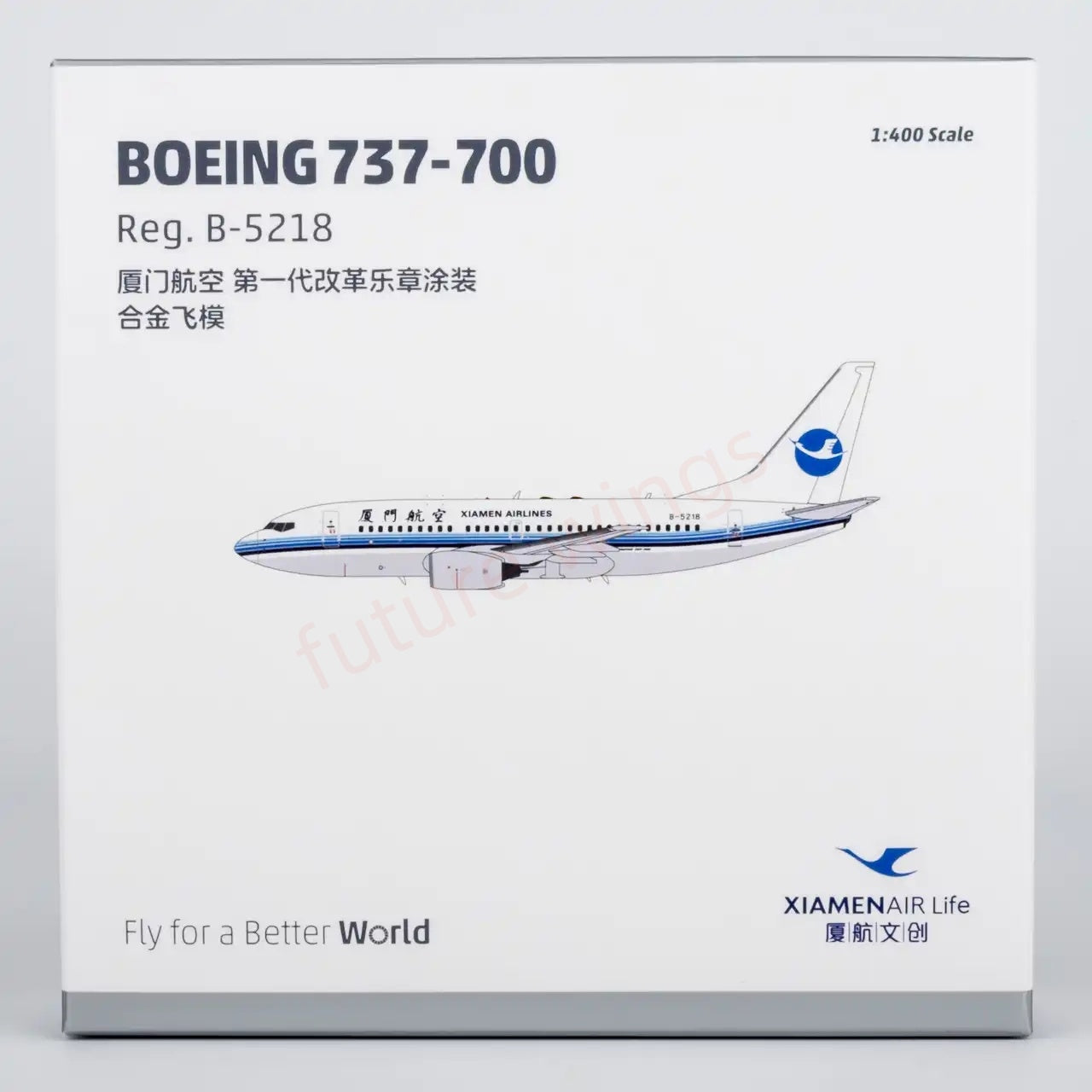 1:400 NG Models NG64139 XiamenAir B737-700 B-5218 Aircraft Model+Free Tractor