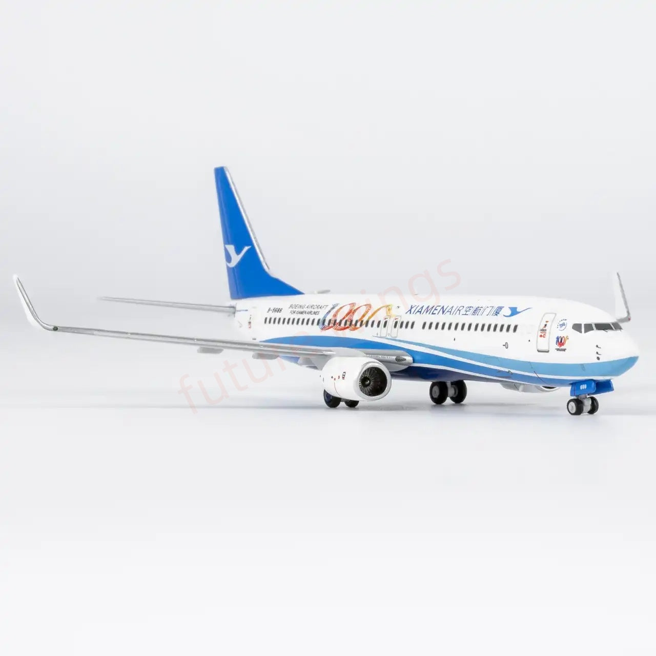 1:400 NG Models NG64147 XiamenAir B737-800 B-5688 “100th” Aircraft Model+Free Tractor