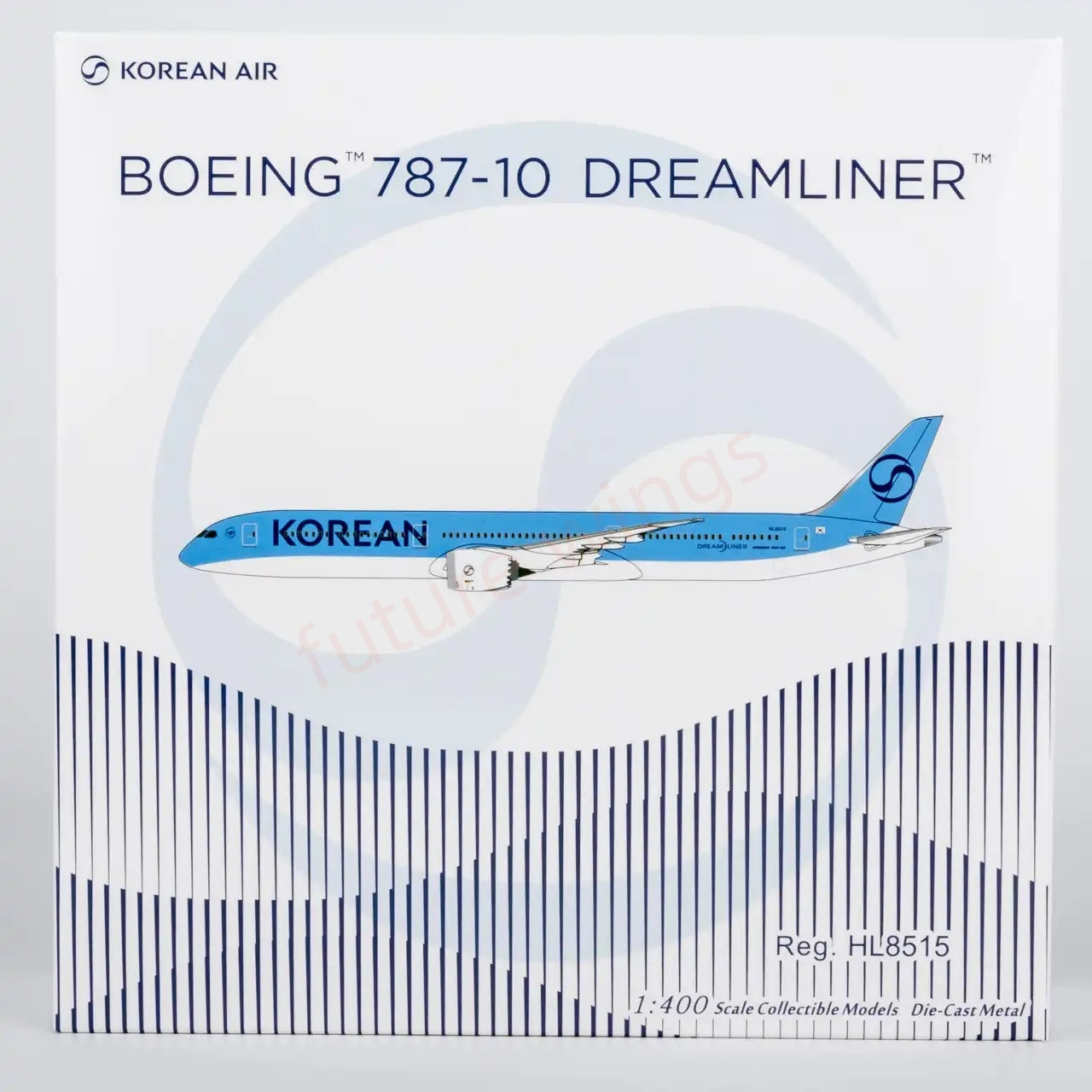 1:400 NG Lite KAL096 Korean Air B787-10 Dreamliner HL8515 Aircraft Model+Free Tractor