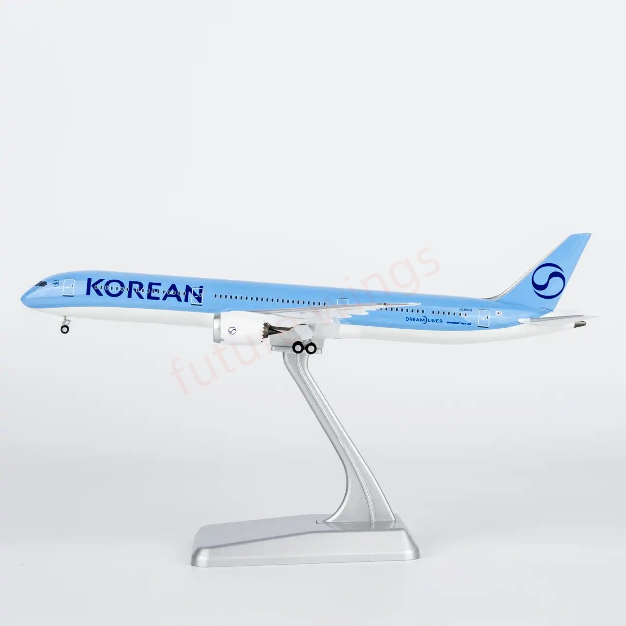 1:400 NG Lite KAL096 Korean Air B787-10 Dreamliner HL8515 Aircraft Model+Free Tractor