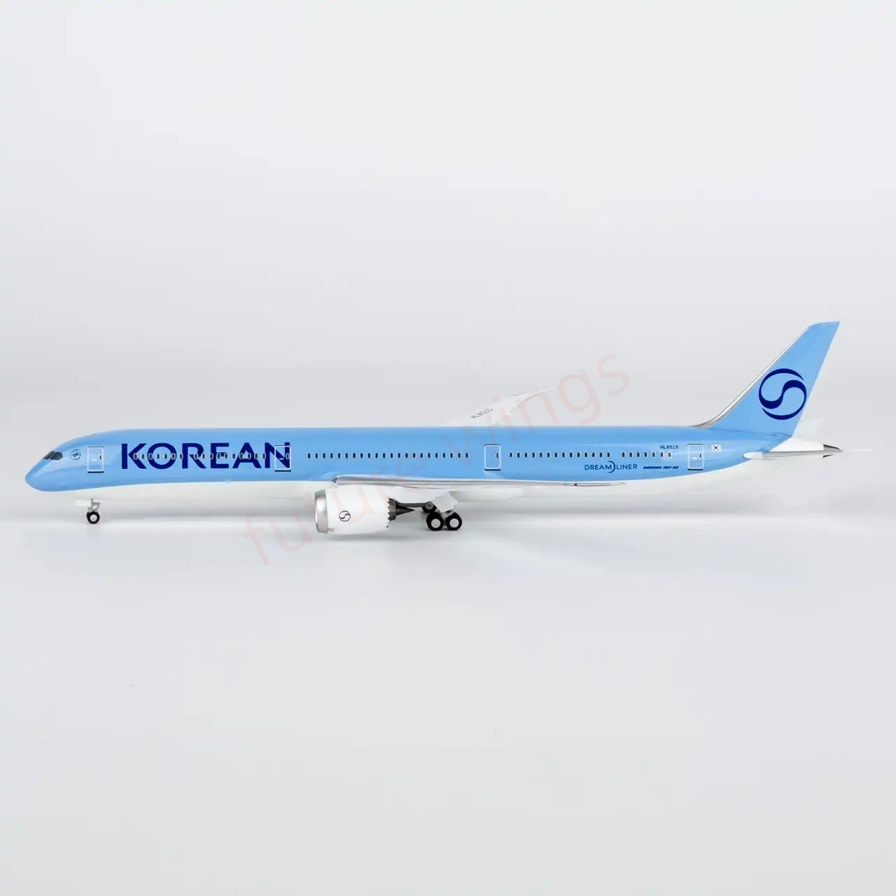 1:400 NG Lite KAL096 Korean Air B787-10 Dreamliner HL8515 Aircraft Model+Free Tractor