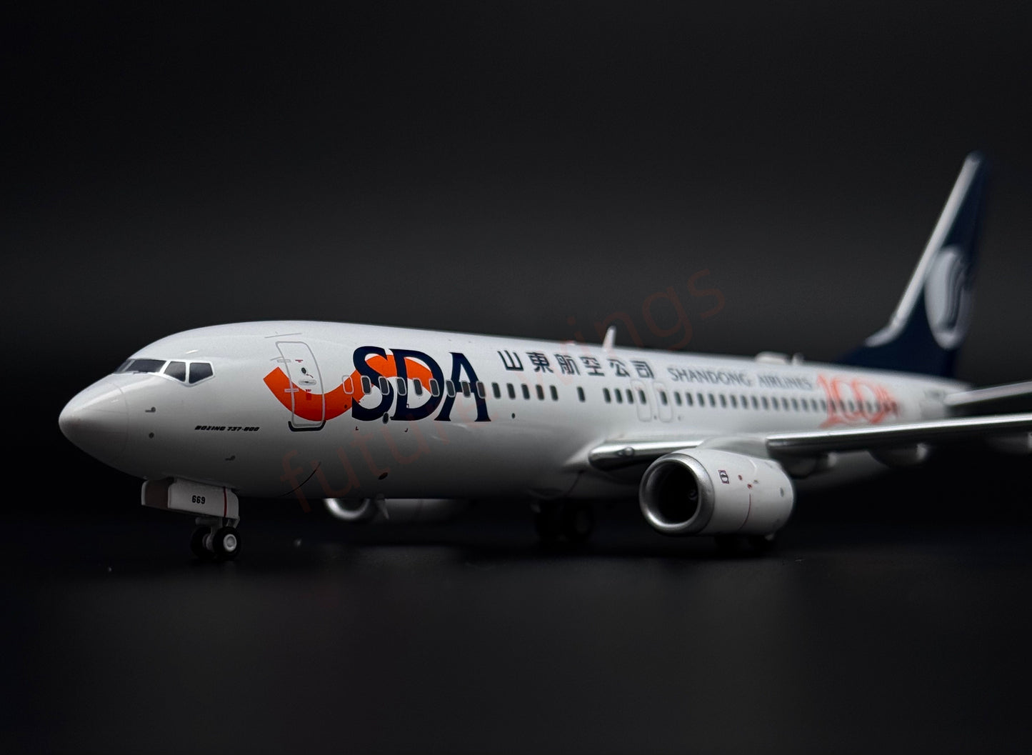 1:200 KJ Model(InFlight200*) ShanDong Airlines B737-800 B-7669 Diecast Aircraft Model