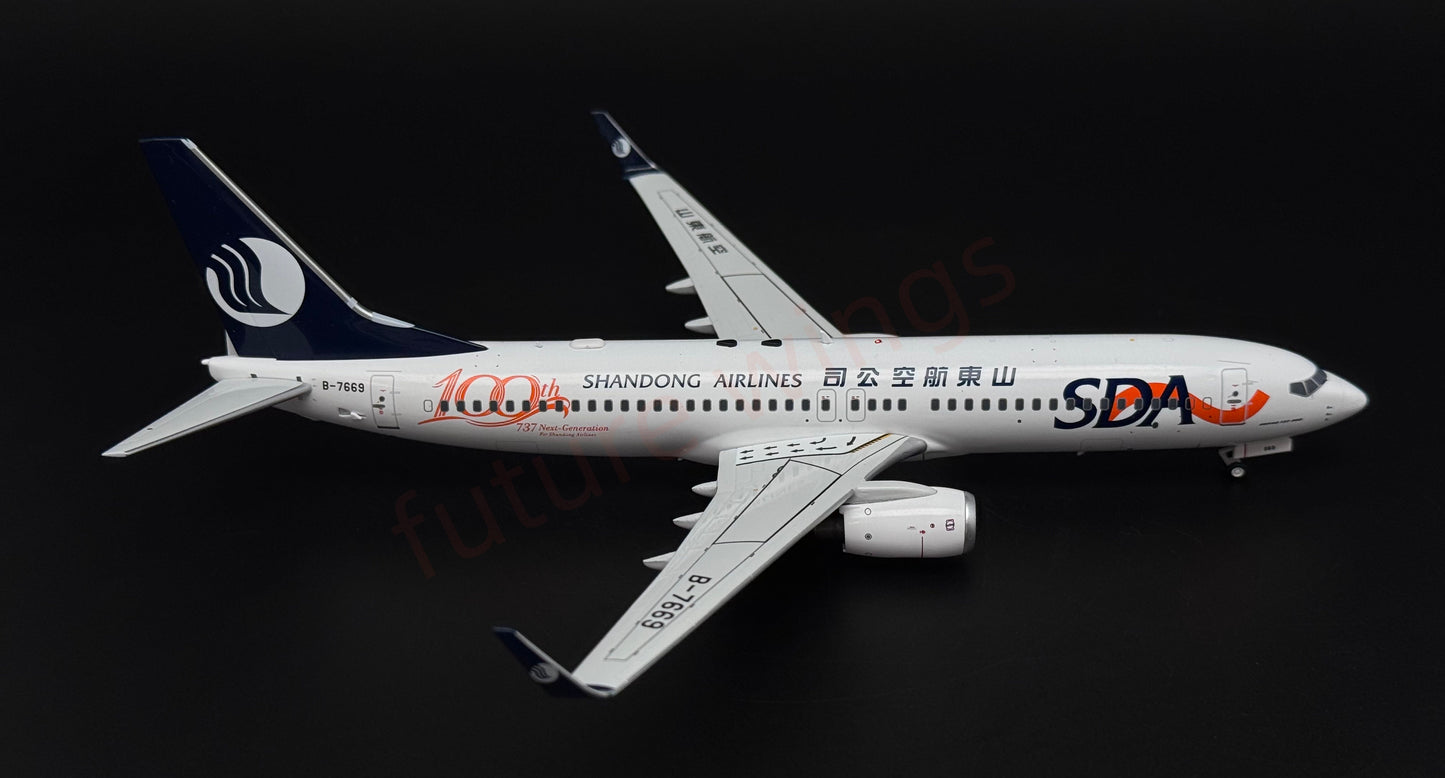 1:200 KJ Model(InFlight200*) ShanDong Airlines B737-800 B-7669 Diecast Aircraft Model