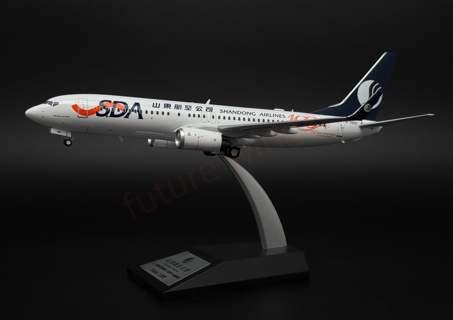 1:200 KJ Model(InFlight200*) ShanDong Airlines B737-800 B-7669 Diecast Aircraft Model