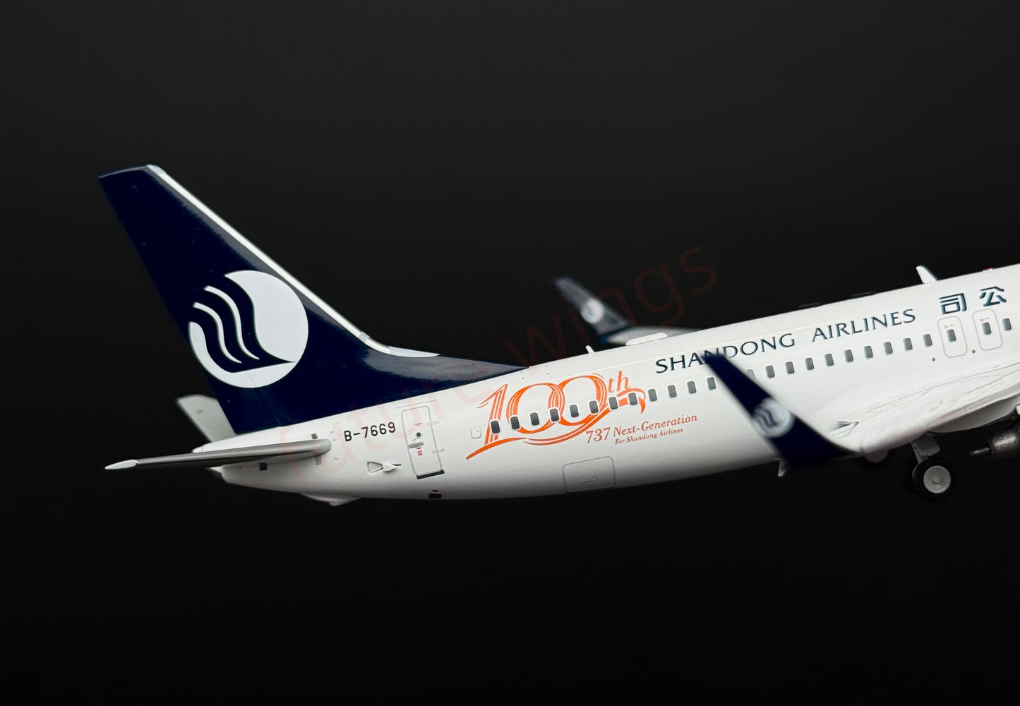 1:200 KJ Model(InFlight200*) ShanDong Airlines B737-800 B-7669 Diecast Aircraft Model