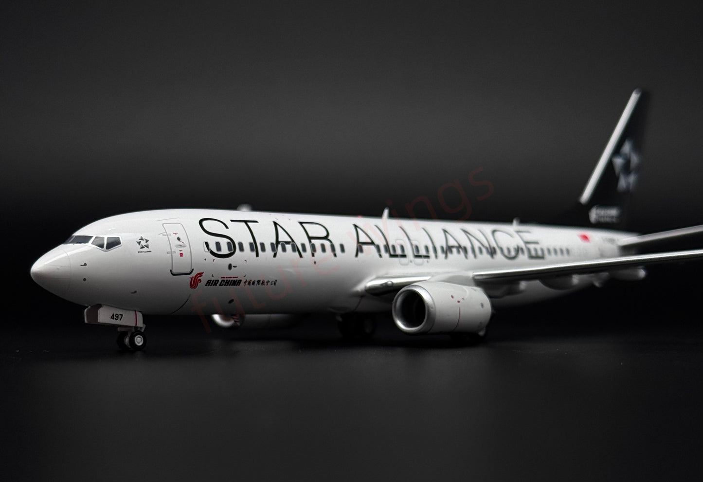 1:200 KJ Model(InFlight200*) Air China B737-800 B-5497 "STAR ALLIANCE"Diecast Aircraft Model