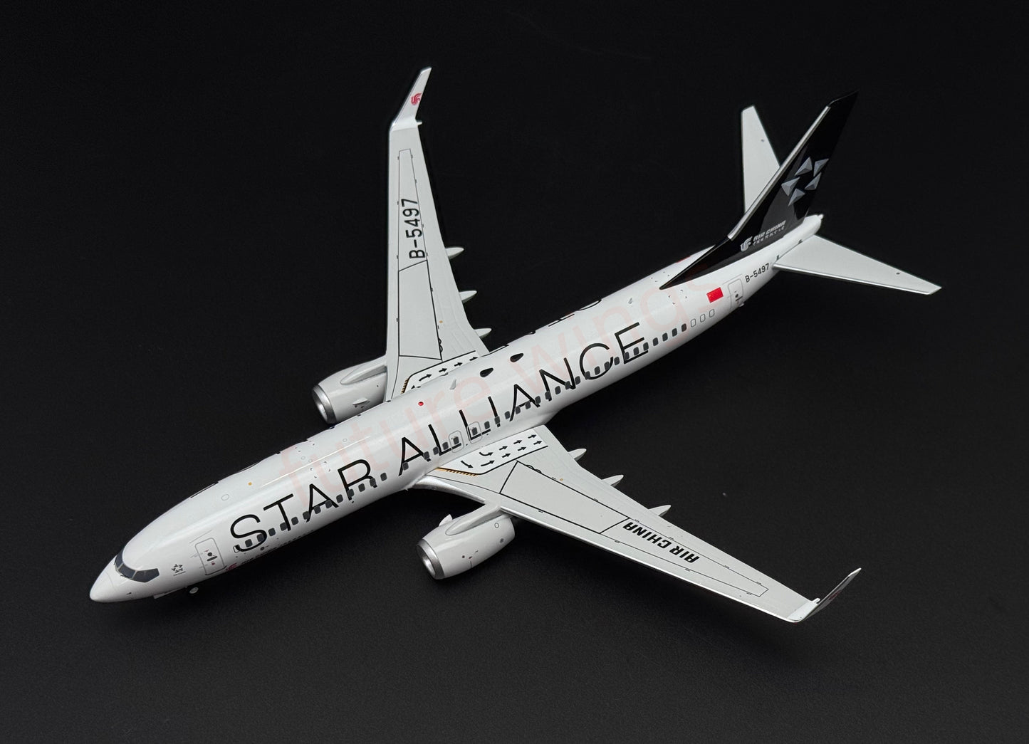 1:200 KJ Model(InFlight200*) Air China B737-800 B-5497 "STAR ALLIANCE"Diecast Aircraft Model