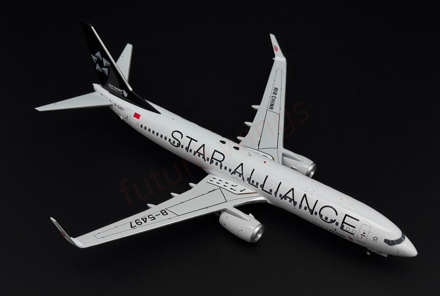 1:200 KJ Model(InFlight200*) Air China B737-800 B-5497 "STAR ALLIANCE"Diecast Aircraft Model