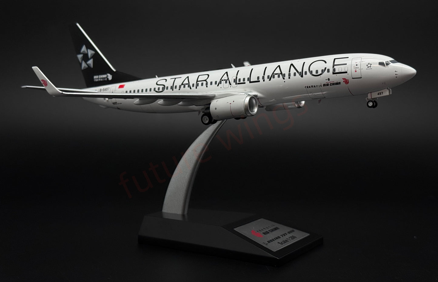 1:200 KJ Model(InFlight200*) Air China B737-800 B-5497 "STAR ALLIANCE"Diecast Aircraft Model