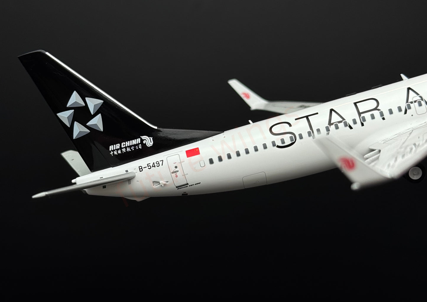 1:200 KJ Model(InFlight200*) Air China B737-800 B-5497 "STAR ALLIANCE"Diecast Aircraft Model