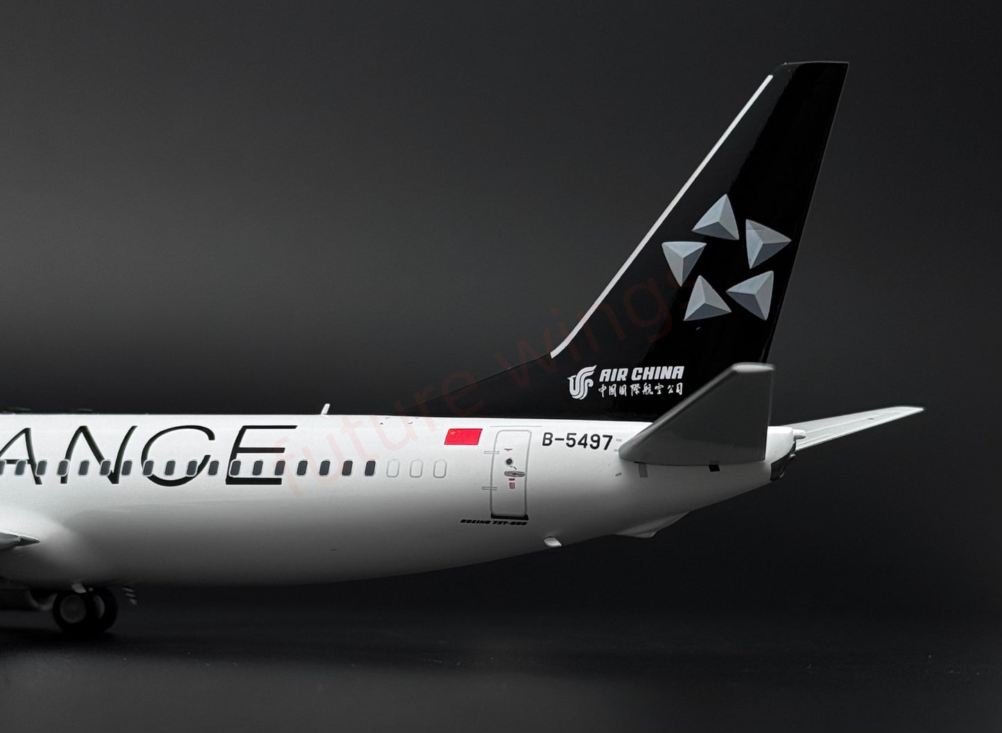 1:200 KJ Model(InFlight200*) Air China B737-800 B-5497 "STAR ALLIANCE"Diecast Aircraft Model