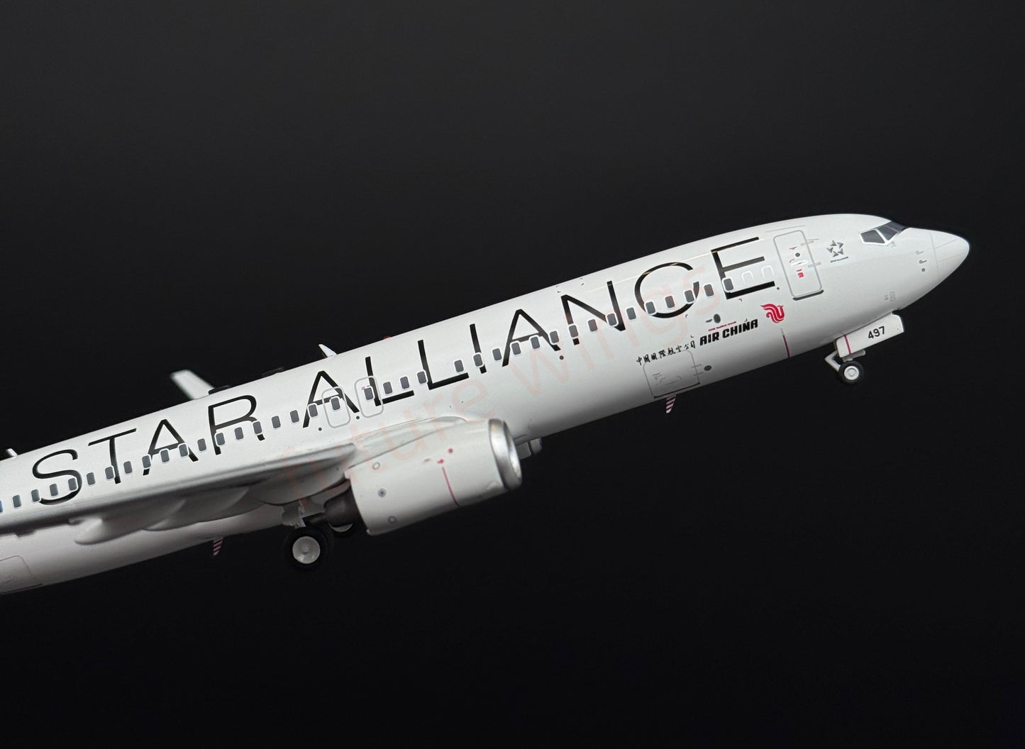 1:200 KJ Model(InFlight200*) Air China B737-800 B-5497 "STAR ALLIANCE"Diecast Aircraft Model