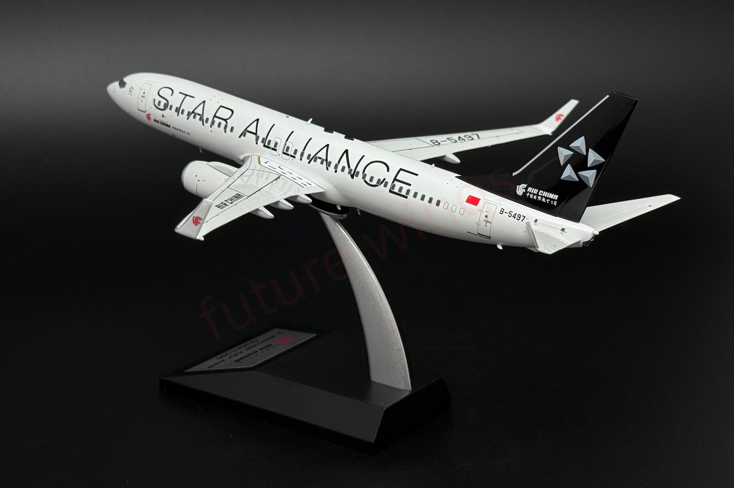 1:200 KJ Model(InFlight200*) Air China B737-800 B-5497 "STAR ALLIANCE"Diecast Aircraft Model