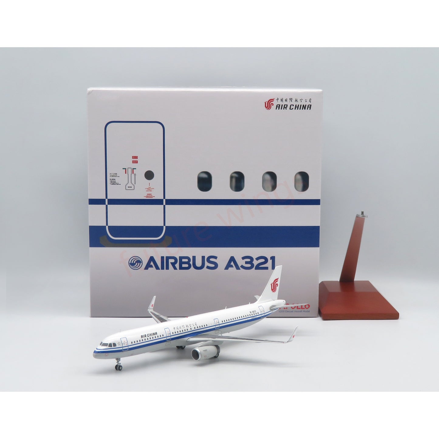 1:200 Apollo Air China A321 B-1833 Aircraft Model With Stand
