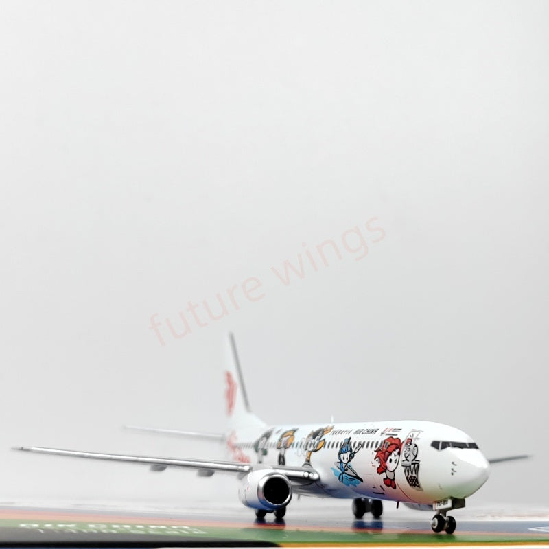 1:400 GP Models Air China 737-800 B-5176 B-5177 "FuWa 2008"Aircraft Model+Free Tractor