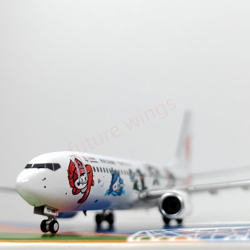1:400 GP Models Air China 737-800 B-5176 B-5177 "FuWa 2008"Aircraft Model+Free Tractor