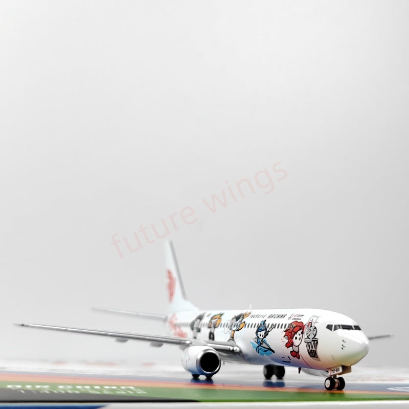 1:400 GP Models Air China 737-800 B-5176 B-5177 "FuWa 2008"Aircraft Model+Free Tractor