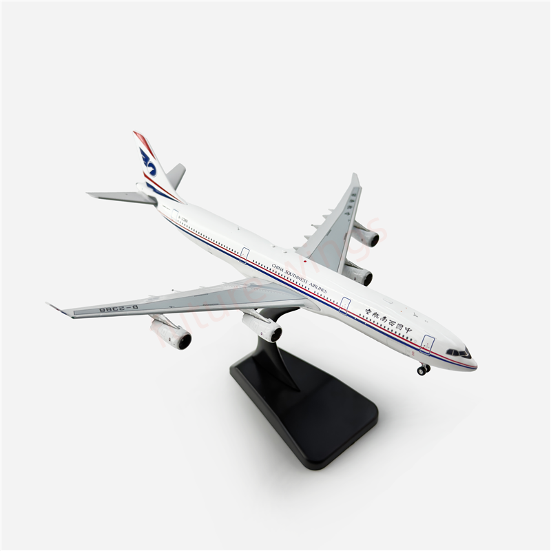 1:400 Aviation400 China Southwest Airlines A340-300 B-2388 Aircraft Model Free Tractor+Stand