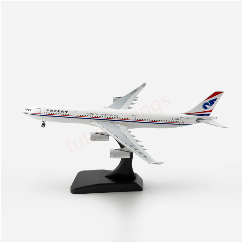 1:400 Aviation400 China Southwest Airlines A340-300 B-2388 Aircraft Model Free Tractor+Stand