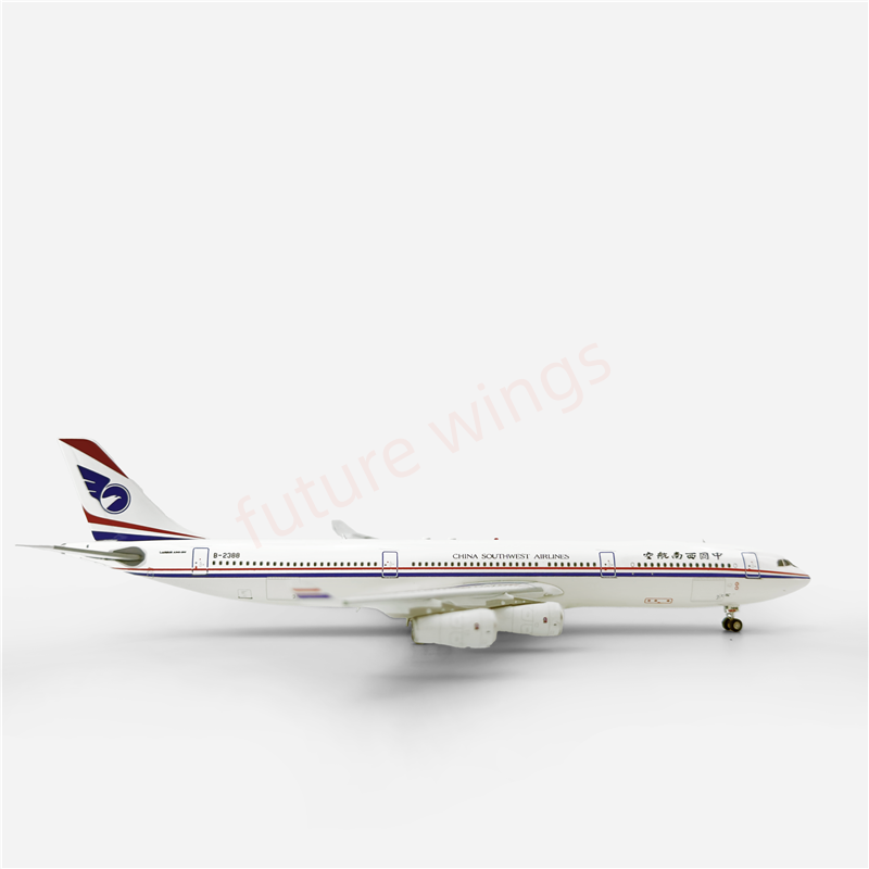 1:400 Aviation400 China Southwest Airlines A340-300 B-2388 Aircraft Model Free Tractor+Stand
