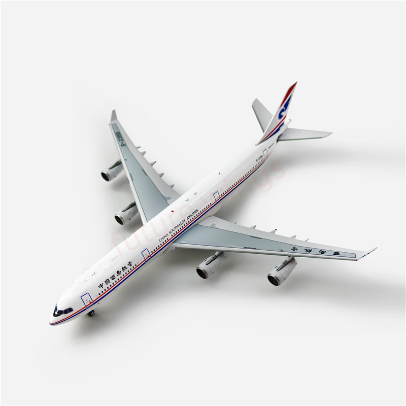 1:400 Aviation400 China Southwest Airlines A340-300 B-2388 Aircraft Model Free Tractor+Stand