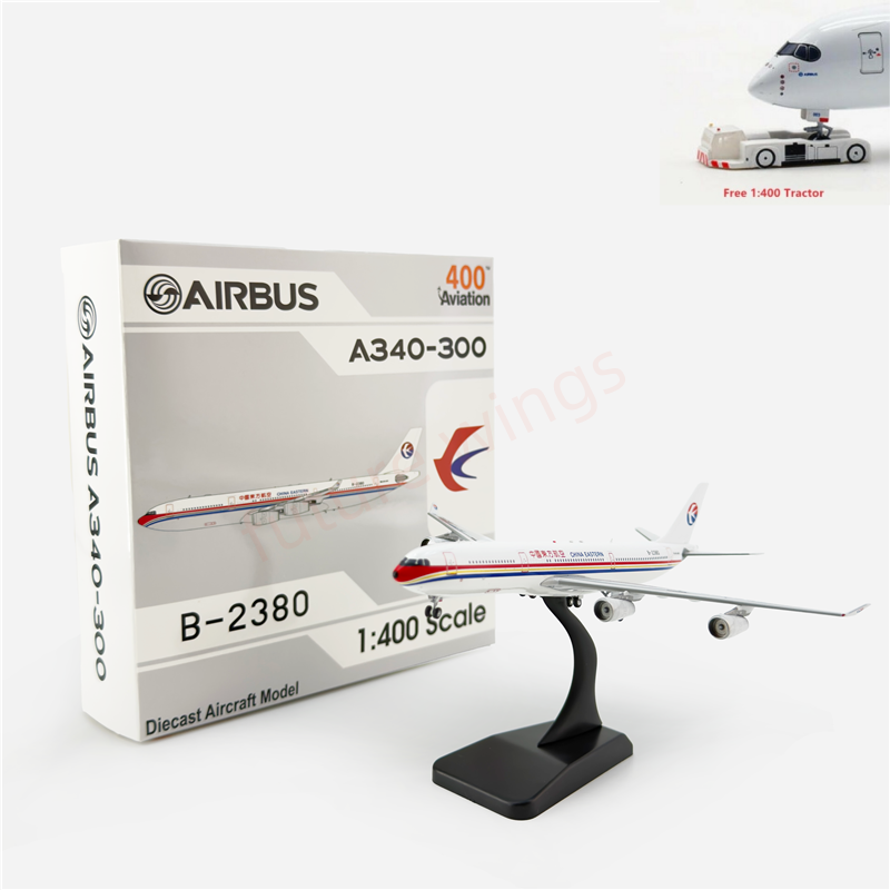 1:400 Aviation400 China Eastern Airlines A340-300 B-2380 B-2381 B-2382 B-2383 B-2384 Aircraft Model Free Tractor+Stand