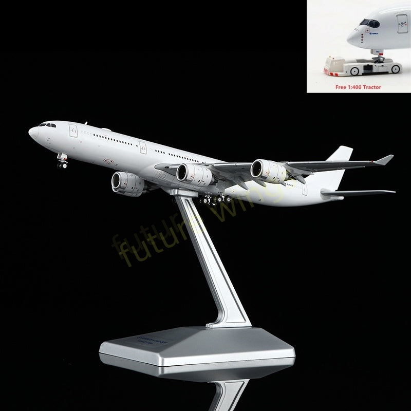 1:400 HX Models Airbus A340-500 Blank Aircraft Model+Free Tractor