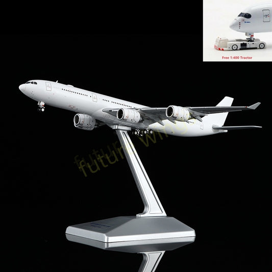 1:400 HX Models Airbus A340-500 Blank Aircraft Model+Free Tractor