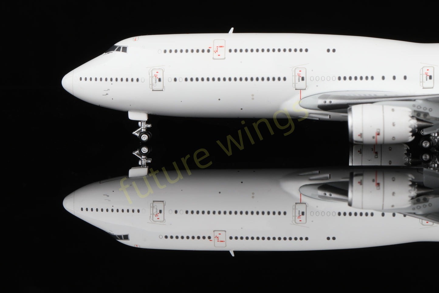 1:400 HX Models Boeing B747-8 Blank Aircraft Model+Free Tractor