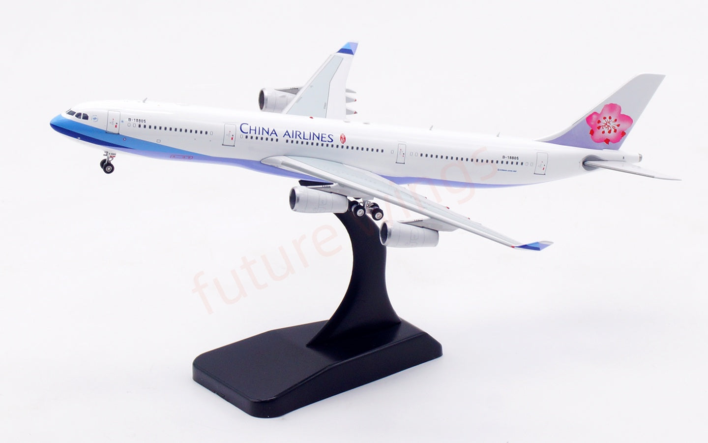 1:400 Aviation400 China Airlines A340-300 B-18805 Aircraft Model Free Tractor+Stand