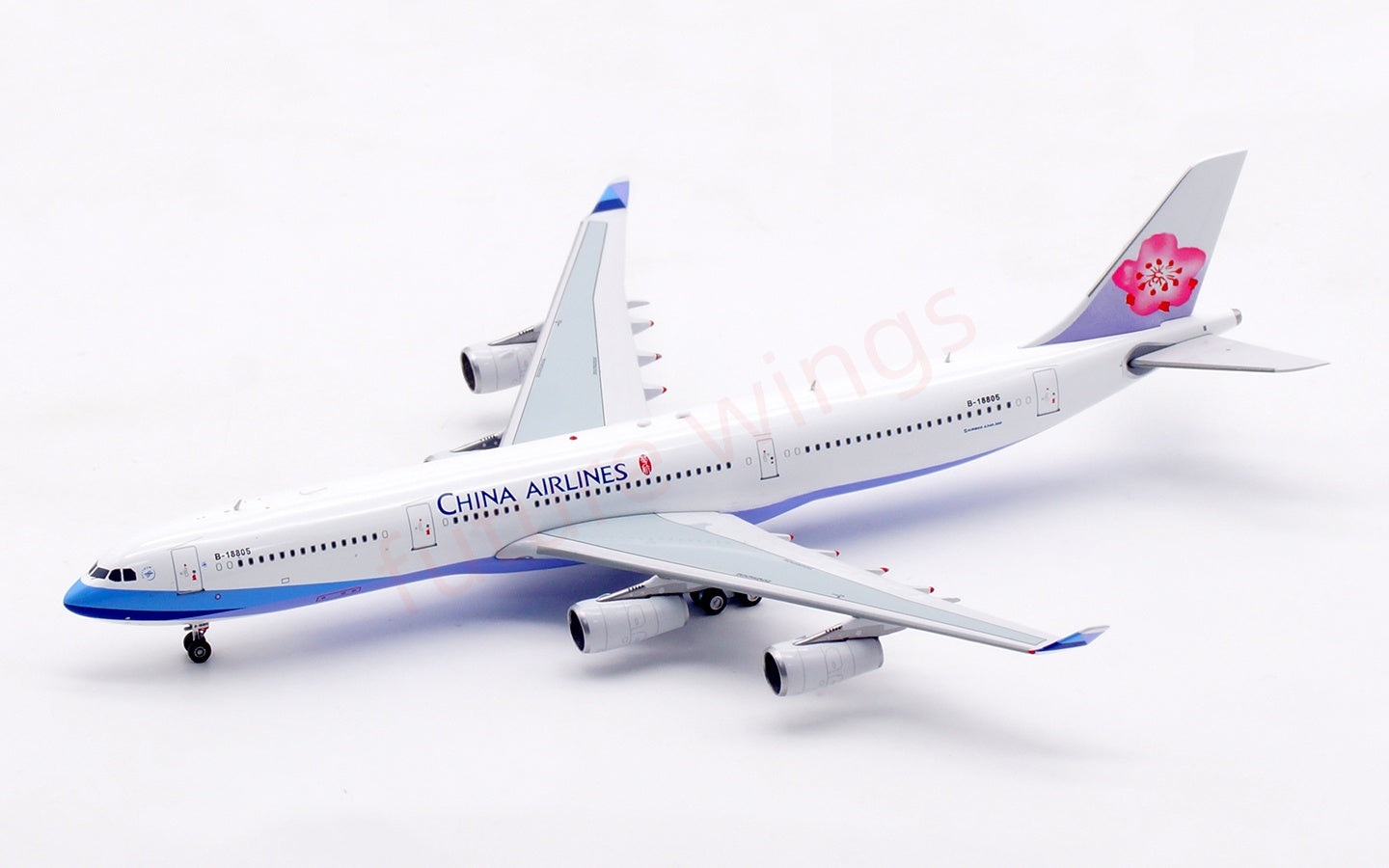 1:400 Aviation400 China Airlines A340-300 B-18805 Aircraft Model Free Tractor+Stand