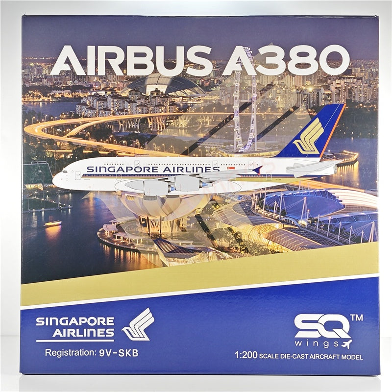 1:200 SQ Wings Singapore Airlines A380 9V-SKB 9V-SKV Diecast