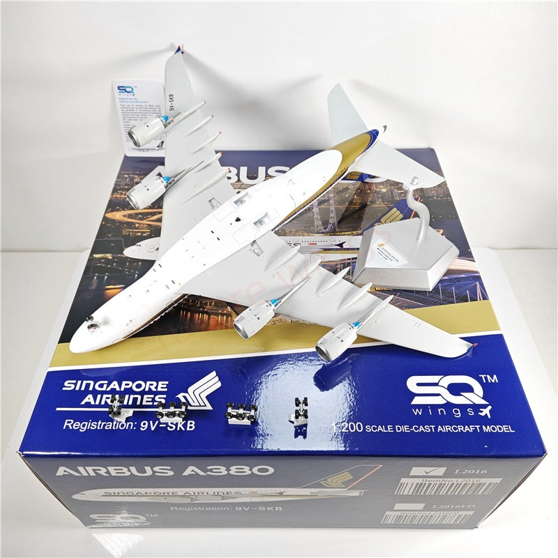 1:200 SQ Wings Singapore Airlines A380 9V-SKB 9V-SKV Diecast Aircraft Model