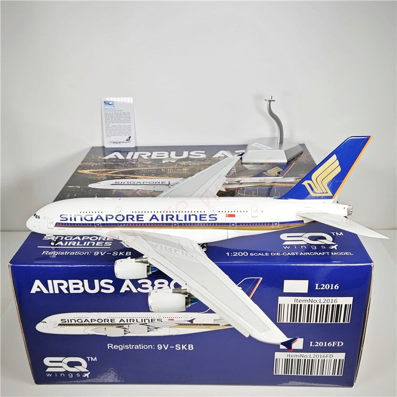 1:200 SQ Wings Singapore Airlines A380 9V-SKB 9V-SKV Diecast