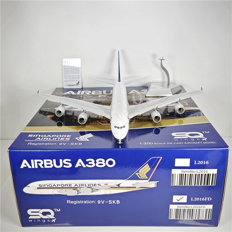 1:200 SQ Wings Singapore Airlines A380 9V-SKB 9V-SKV Diecast Aircraft Model