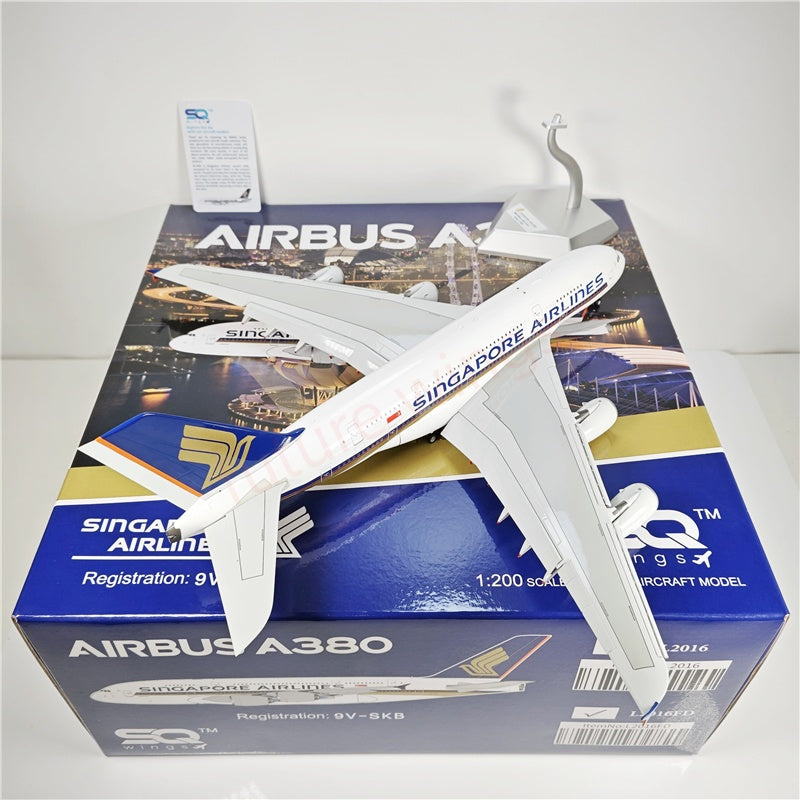1:200 SQ Wings Singapore Airlines A380 9V-SKB 9V-SKV Diecast Aircraft Model