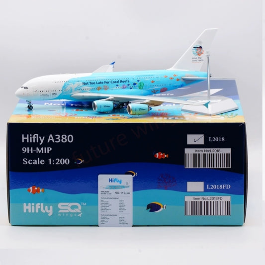 1:200 SQ Wings HiFly A380 9H-MIP Diecast Aircraft Model