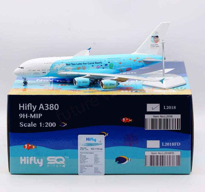 1:200 SQ Wings HiFly A380 9H-MIP Diecast Aircraft Model