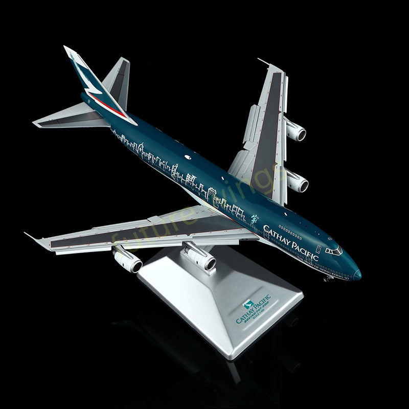 1:400 YY Wings Cathay Pacific B747-200 B-HIB Aircraft Model Free Tractor +Stand