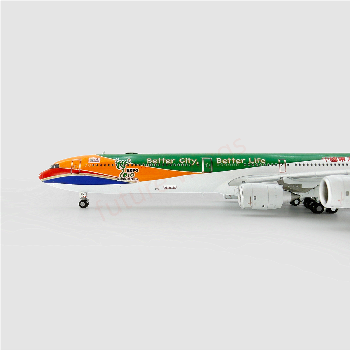 1:400 YY Wings China Eastern Airlines A340-600 B-6055 Aircraft Model+Free Tractor