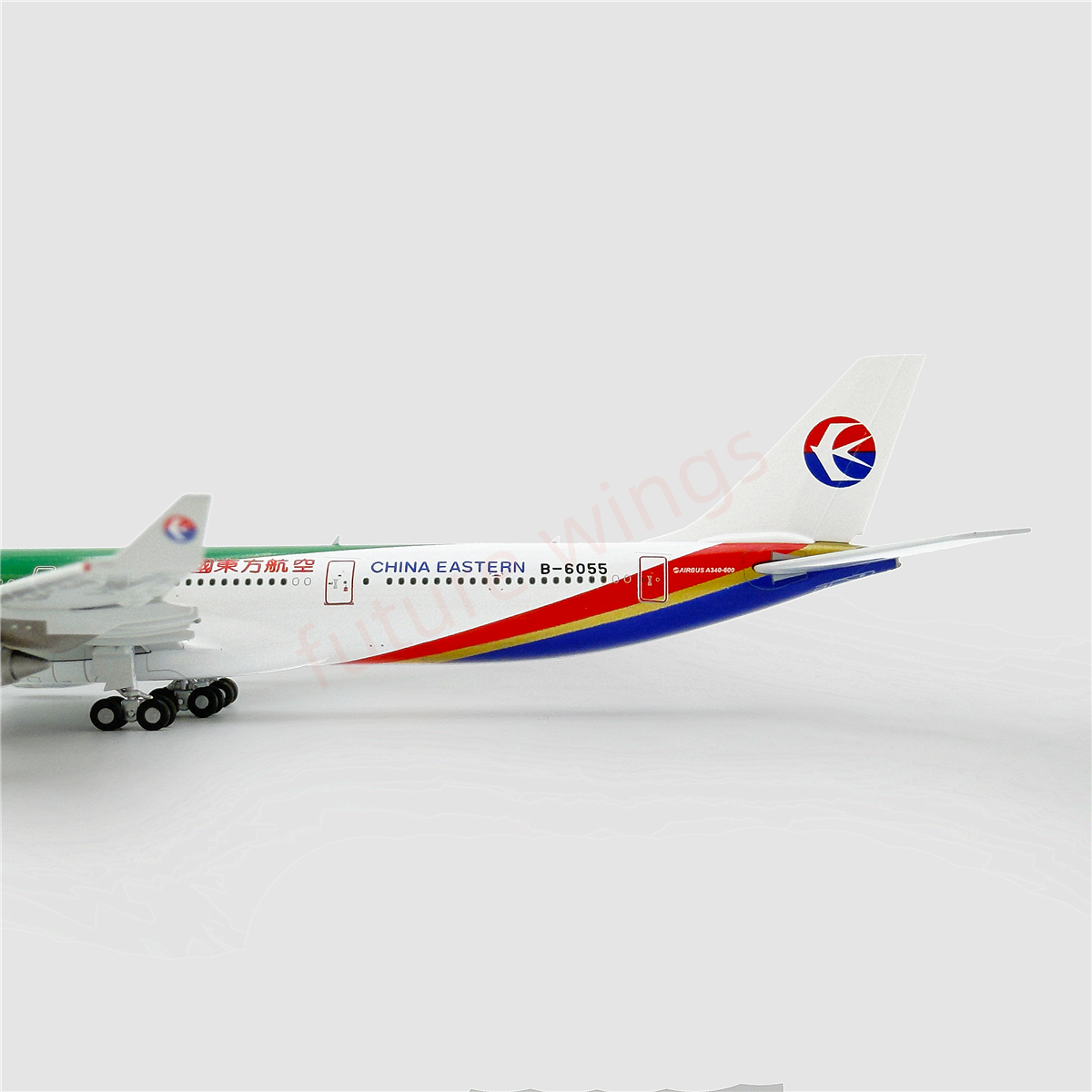 1:400 YY Wings China Eastern Airlines A340-600 B-6055 Aircraft Model+Free Tractor