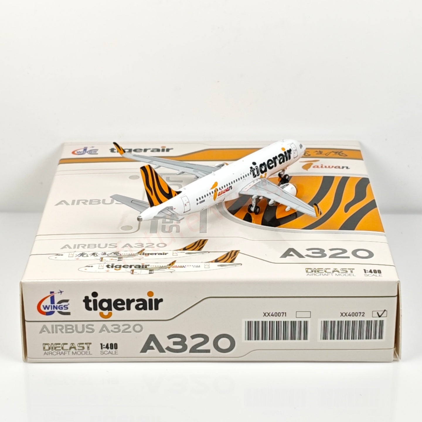 1:400 JC Wings XX40072 Tiger Air A320 B-50018 Aircraft Model+Free Tractor
