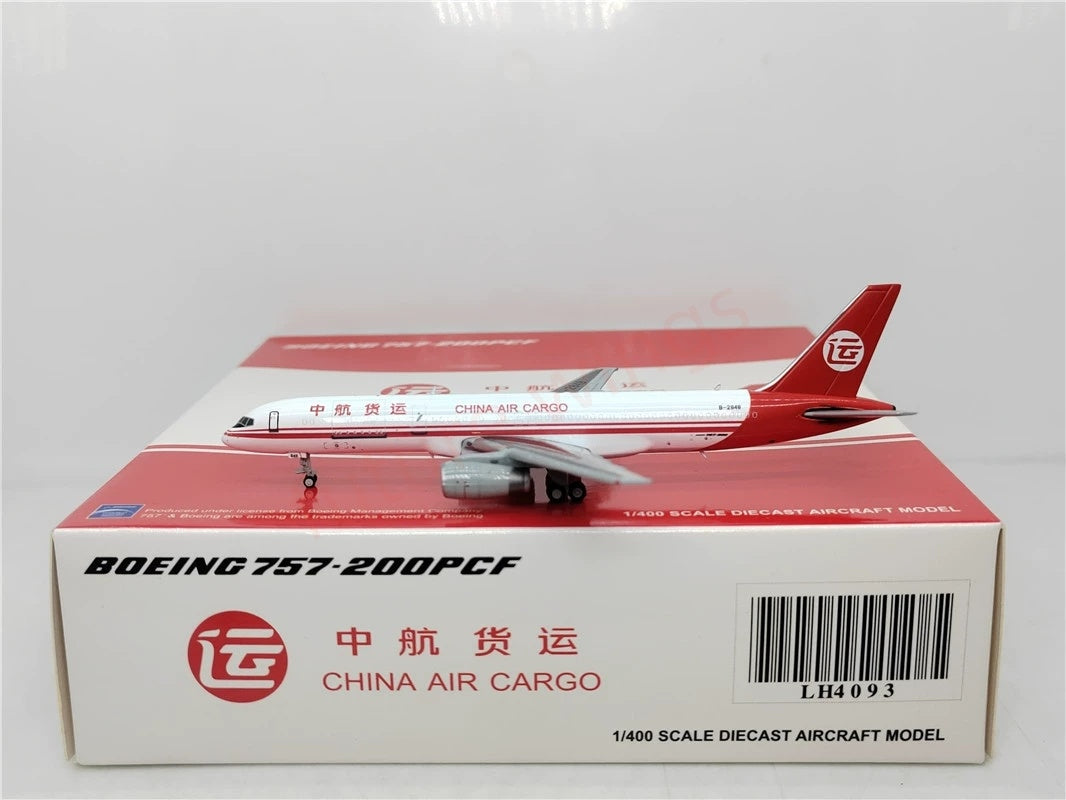 1:400 JC Wings LH4093 Air China Cargo B757-200 B-2848 Aircraft Model+Free Tractor