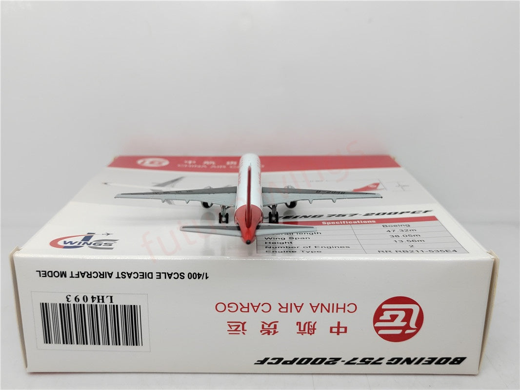 1:400 JC Wings LH4093 Air China Cargo B757-200 B-2848 Aircraft Model+Free Tractor