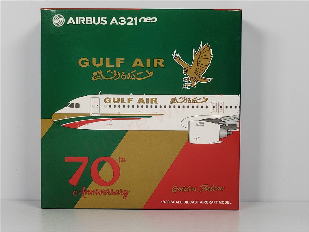 1:400 JC Wings XX4894 Gulf Air A321neo A9C-NB Aircraft Model+Free Tractor